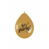 Ballonnen Let'S Party Goud 30cm 6st -Feestartikelen Winkel ballonnen lets party goud 30cm 6st