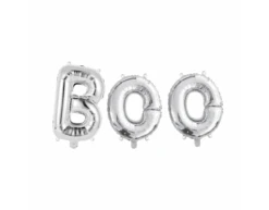 Ballonnen Letter Set Boo Zilver 41cm