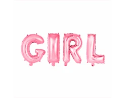 Ballonnen Letter Set Girl Roze 41cm