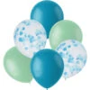 Ballonnen Mix Blauw 30cm 6st