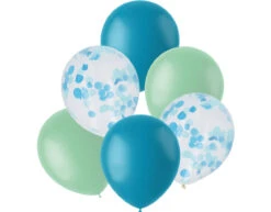 Ballonnen Mix Blauw 30cm 6st