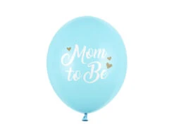 Ballonnen Mom To Be Blauw 30cm 6st