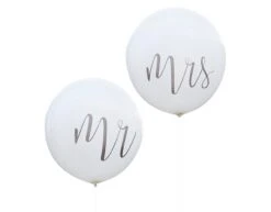 Ballonnen Mr & Mrs 92cm 2st