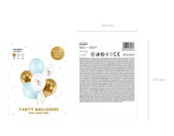 Ballonnen One Mix Blauw 30cm 6st -Feestartikelen Winkel ballonnen one mix blauw 30cm 6st 2