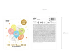 Ballonnen Paaseierentocht 30cm 7st -Feestartikelen Winkel ballonnen paaseierentocht 30cm 7st 7