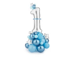 Ballonnen Set 1 Jaar Blauw 1,4m