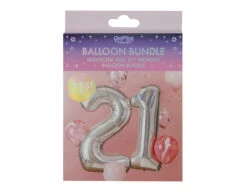 Ballonnen Set 21 Jaar Confetti 2 Delig -Feestartikelen Winkel ballonnen set 21 jaar confetti 2 delig 3