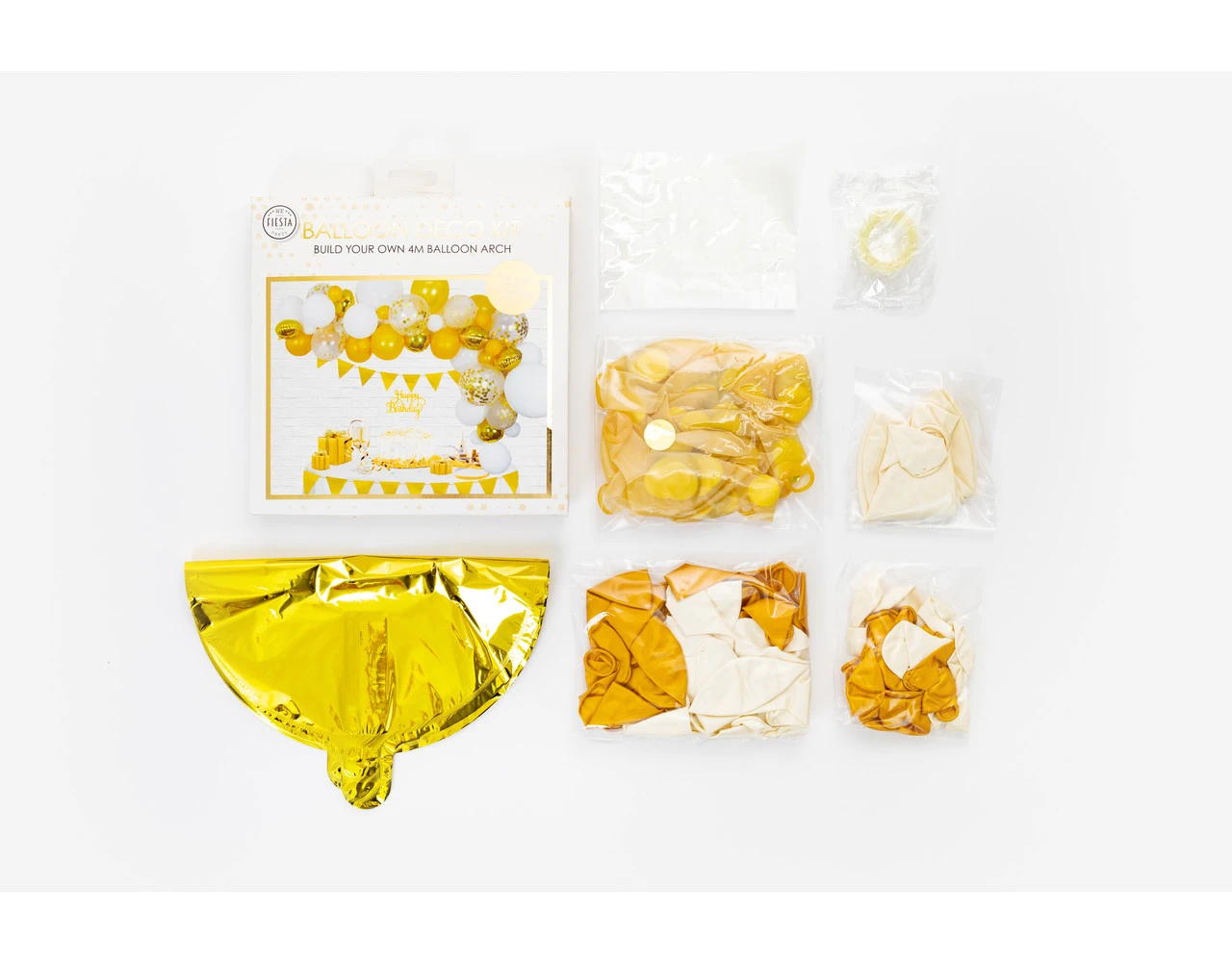 Ballonnenboog Zelf Maken Set Goud 4m 5 Ballonnenboog Zelf Maken Set Goud 4m - Afbeelding 3