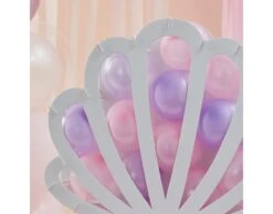 Balloon Mosaic Shell Shaped With Balloons Pink And Lilac -Feestartikelen Winkel balloon mosaic shell shaped with balloons pink and 2