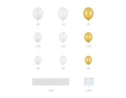 Feestartikelen Winkel -Feestartikelen Winkel balloonboog hart wit 11 delig 1