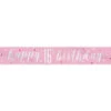 Banner 16 Jaar Roze 2,74m -Feestartikelen Winkel banner 16 jaar roze 274m