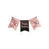 Banner 30 Jaar Roze Zwart 6m -Feestartikelen Winkel banner 30 jaar roze zwart 6m
