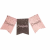 Banner Congrats Roze Zwart 6m -Feestartikelen Winkel banner congrats roze zwart 6m