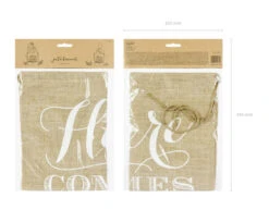 Banner Here Comes The Bride 51cm -Feestartikelen Winkel banner here comes the bride 51cm 3