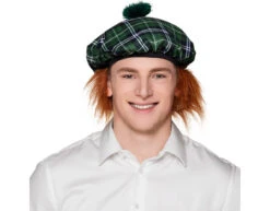 Baret Mr Tartan Groen Met Haar