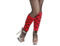 Beenwarmers Rood Zwart