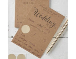 Beige Uitnodigingen Bruiloft 15cm 10st -Feestartikelen Winkel beige uitnodigingen bruiloft 15cm 10st 2