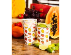 Bekers Fruit Papier 210Ml 8st -Feestartikelen Winkel bekers fruit papier 210ml 8st 2