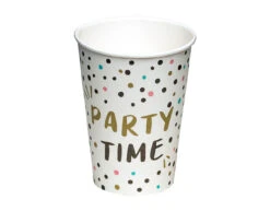 Bekers Party Time Papier 210ml 8st