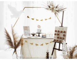 Bladeren Hangdecoratie Wit 1,8m -Feestartikelen Winkel bladeren hangdecoratie wit 18m 3