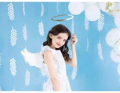 Bladeren Hangdecoratie Wit 1,8m -Feestartikelen Winkel bladeren hangdecoratie wit 18m 5