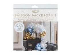 Blauw Gouden Ballonnenboog Chroom XL DIY Set 7 Blauw Gouden Ballonnenboog Chroom XL DIY Set -Feestartikelen Winkel blauw gouden ballonnenboog chroom xl diy set 2