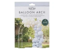 Blauw Wit Creme Ballonnenboog DIY Set -Feestartikelen Winkel blauw wit creme ballonnenboog diy set 2