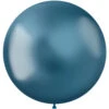 Blauwe Ballonnen Chroom 48cm 5st 2 Blauwe Ballonnen Chroom 48cm 5st -Feestartikelen Winkel blauwe ballonnen chroom 48cm 5st