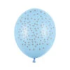 Blauwe Ballonnen Grijze Stippen 30cm 6st -Feestartikelen Winkel blauwe ballonnen grijze stippen 30cm 6st