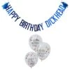 Blauwe Ballonnen Set Happy Birthday Dickhead 2,5m -Feestartikelen Winkel blauwe ballonnen set happy birthday dickhead 25m