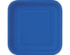 Blauwe Borden Vierkant 17,5cm 16st