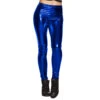 Blauwe Legging Metallic -Feestartikelen Winkel blauwe legging metallic
