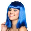 Blauwe Pruik Dance -Feestartikelen Winkel blauwe pruik dance