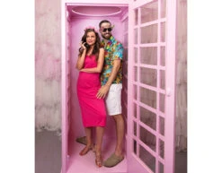 Bloemen Haarband Roze Diadeem -Feestartikelen Winkel bloemen haarband roze diadeem 3