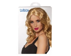 Blonde Pruik Lang Haar Krul Celebrity -Feestartikelen Winkel blonde pruik lang haar krul celebrity 2