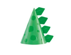 Blue & Green Dinosaur Party Hoeden 8st