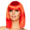 Bob Pruik Lang Rood -Feestartikelen Winkel bob pruik lang rood