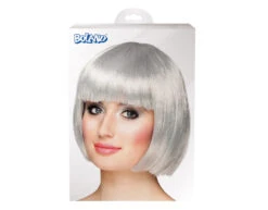 Bob Pruik Zilvergrijs -Feestartikelen Winkel bob pruik zilvergrijs 2