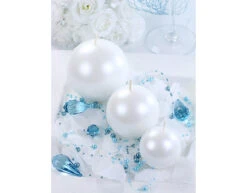 Bolkaarsen Parelmoer Metallic 8cm 6st -Feestartikelen Winkel bolkaarsen parelmoer metallic 8cm 6st 2