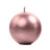 Bolkaarsen Rose Goud Metallic 6cm 10st -Feestartikelen Winkel bolkaarsen rose goud metallic 6cm 10st