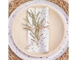 Borden Bamboe 26cm 8st -Feestartikelen Winkel borden bamboe 26cm 8st 2