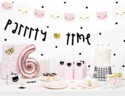 Borden Kat 22cm 6st -Feestartikelen Winkel borden kat 22cm 6st 3