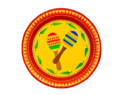 Borden Mexico Papier 23cm 10st