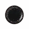 Borden Roze Stippen Zwart 20cm 8st -Feestartikelen Winkel borden roze stippen zwart 20cm 8st