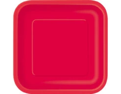 Borden Vierkant Rood 23cm 14st