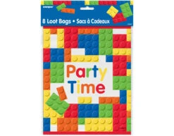 Bouwstenen Verjaardag Uitdeelzakjes 8st -Feestartikelen Winkel bouwstenen verjaardag uitdeelzakjes 8st 2