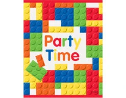 Bouwstenen Verjaardag Uitdeelzakjes 8st