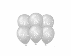 Bruiloft Ballonnen Mr & Mr 30cm 6st