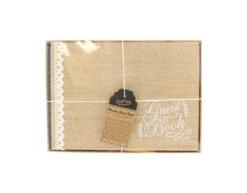 Bruiloft Gastenboek Jute -Feestartikelen Winkel bruiloft gastenboek jute 3