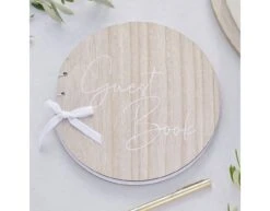 Bruiloft Gastenboek Rond 21cm -Feestartikelen Winkel bruiloft gastenboek rond 21cm 2